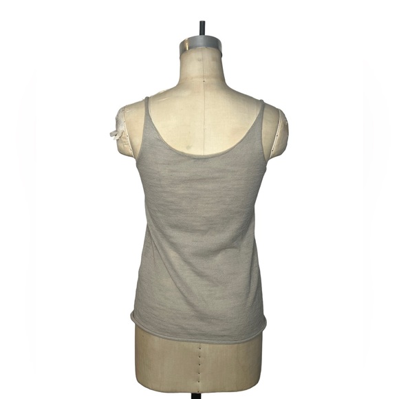 Crea Concepts 36 / 6 cream linen blend tank top - Picture 2 of 6